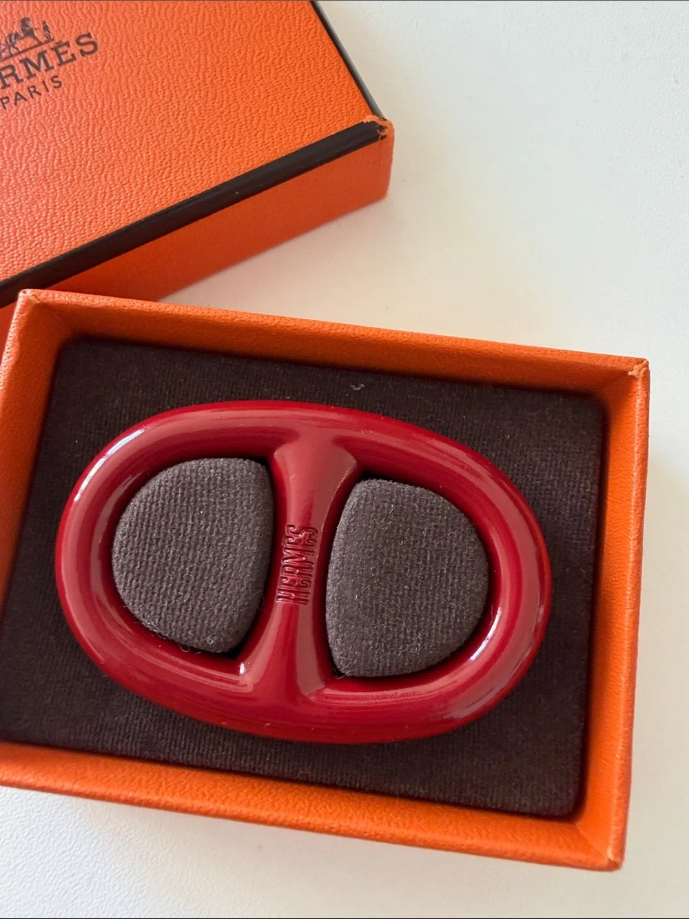 Hermes Chaine d'Ancre scarf ring